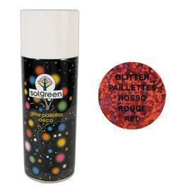 GLITTER SPRAY 400ML. ROSSO