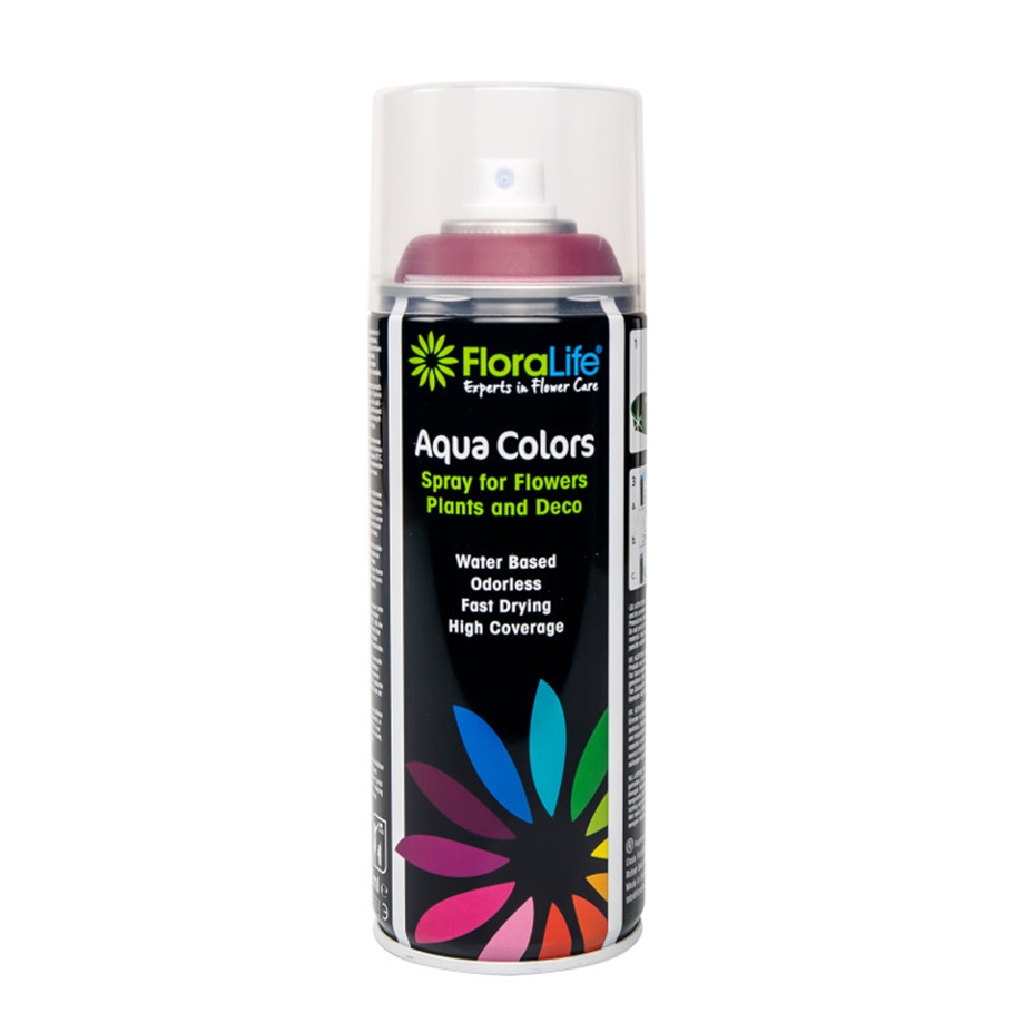 FLORALIFE AQUA COLOR 400ML WINE RED