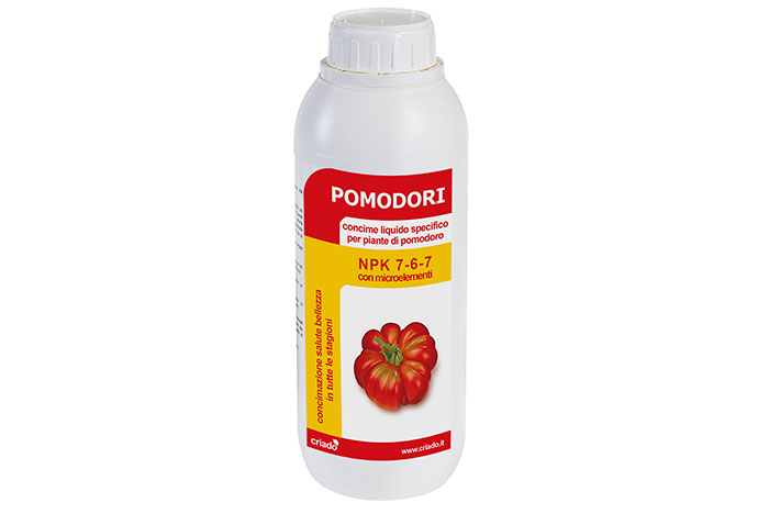 CONCIME POMODORI CE NPK 7-6-7+FE 250GR.