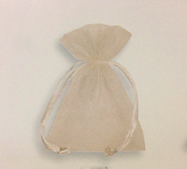 BAG ORGANZA 12X17CM. 10PZ. BEIGE