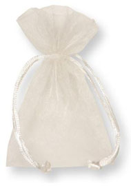 BAG ORGANZA 17X24CM. 10PZ. BEIGE