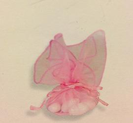 SACCH.LOUVRE 25X25CM. 10PZ. ROSA