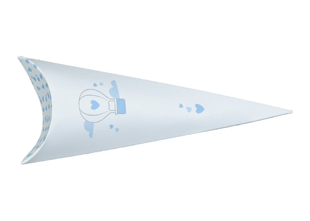 CONO BUST.190MM. BALLOON AZZURRO