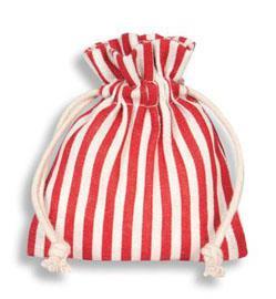 SACCH.COTONE RIGHE 10PZ. 9X12CM.RED