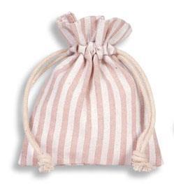 SACCH.COTONE RIGHE 10PZ. 9X12CM.PINK