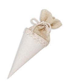 BUSTINA CONO 10PZ. H15 D5,5CM.NAT