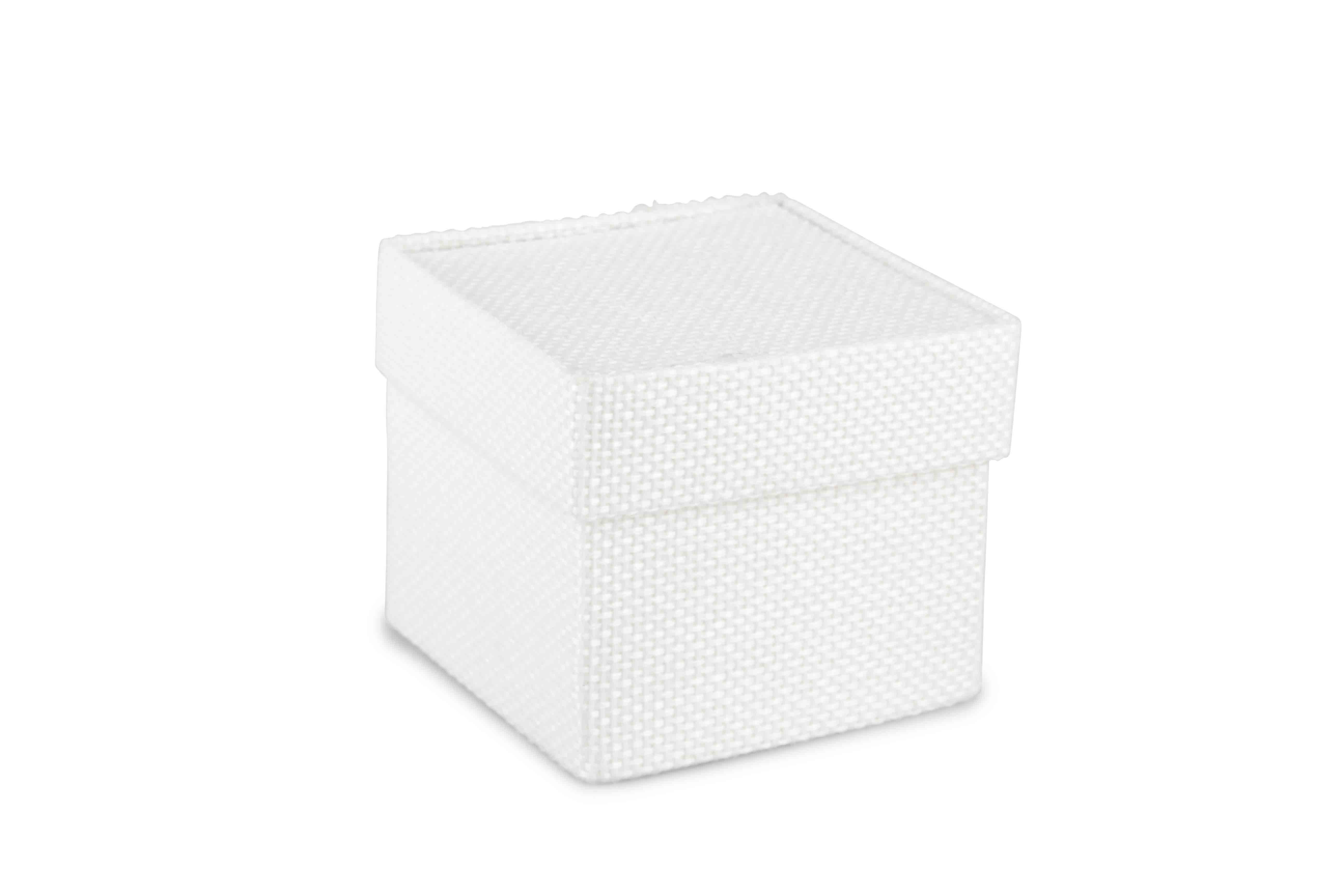 SCATOLINA JUTA 7X7X6CM. 10PZ. BIANCO