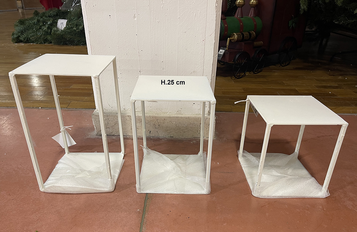 COLONNA H25 18X18CM. BIANCO