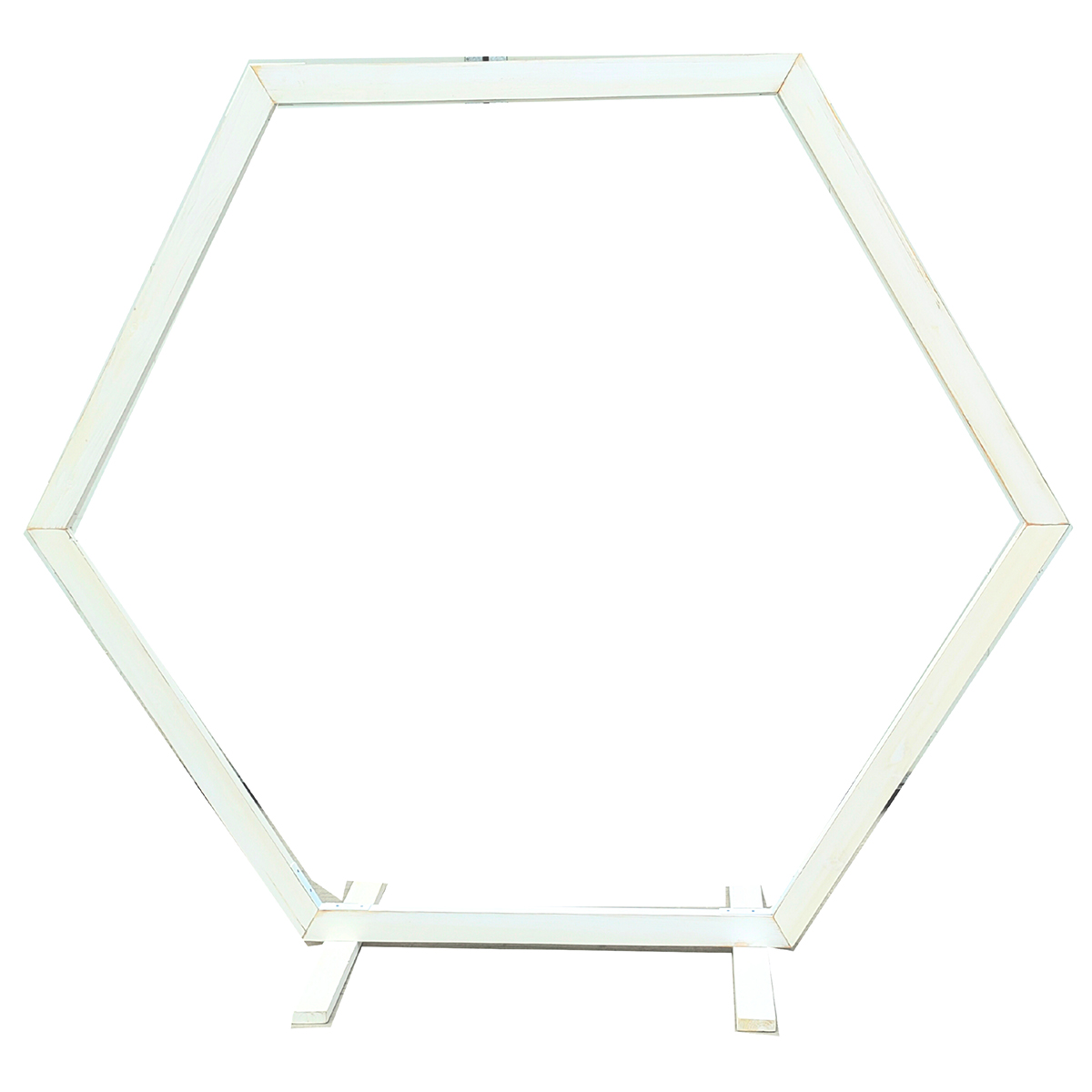 ESAGONO LEGNO 200X3 H200CM. BIANCO