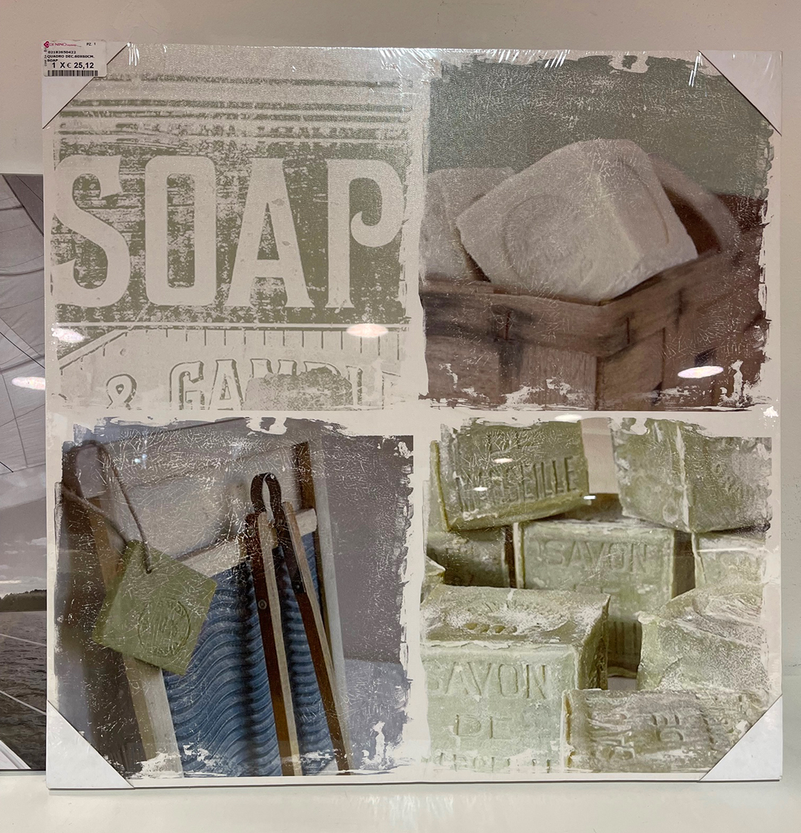 QUADRO DEC.60X60CM. SOAP