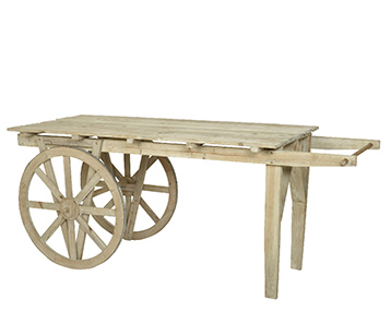 CARRETTO IN LEGNO H90 80X220CM. NAT.
