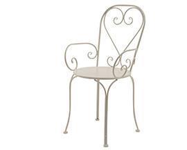 IRON CHAIR OUTD. H89 D39CM.WHITE