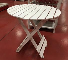 TAVOLINO LEGNO H63 D65CM.BIANCO