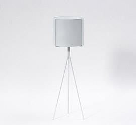 PORTAPIANTE C/PIEDE MET. H83 D24,5CM.WH