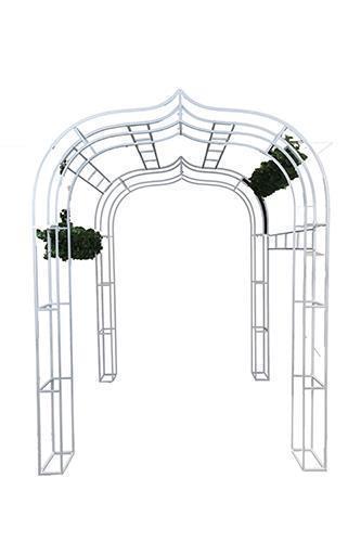 ARCATA METALLO 2PZ. 230X170X215CM. BIANCO