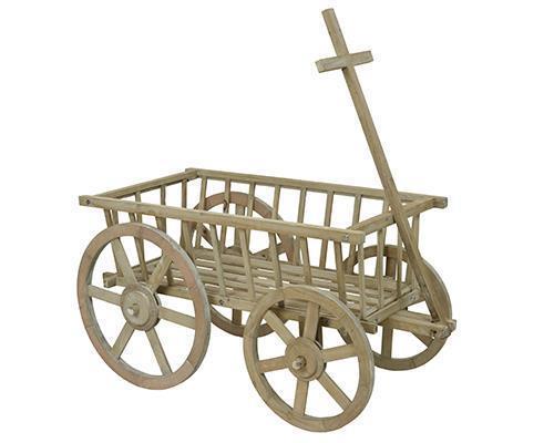 CARRO IN LEGNO H103 50X109CM. NATURALE