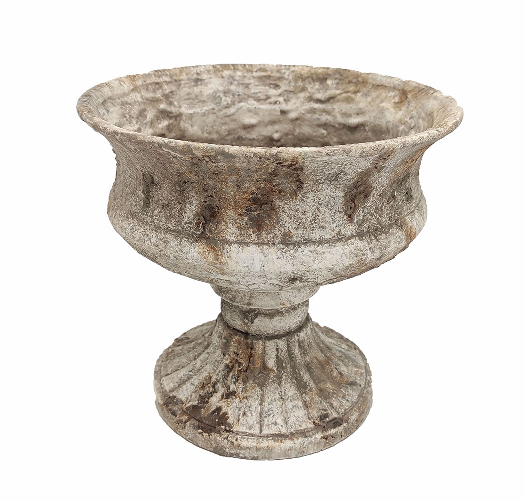 COPPA CEMENTO ANT. H23 D24CM.--NETTO------