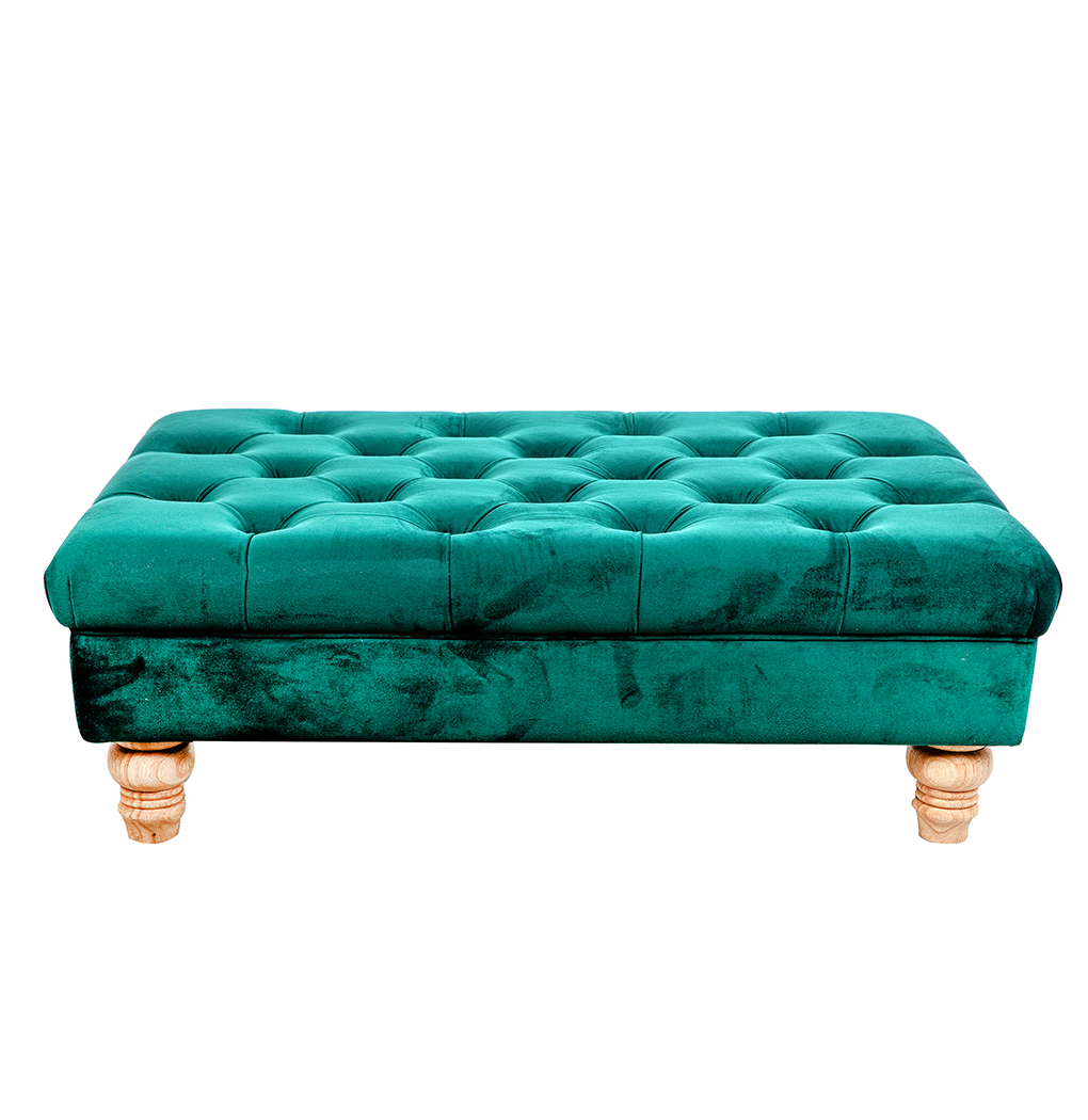 POUFF H30 90X60CM. VERDE SC.