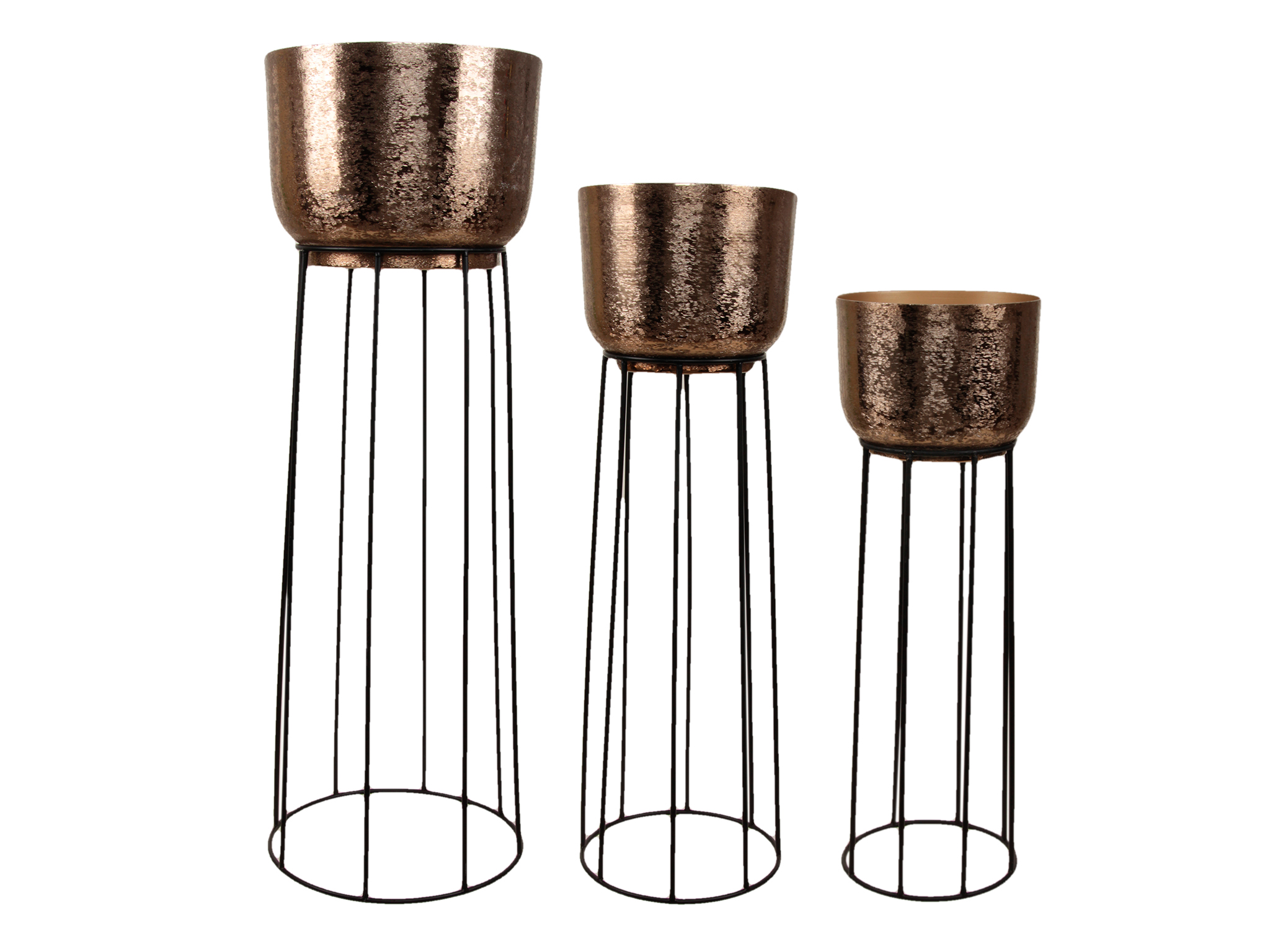 VASI C/ALZATA MET. S/3 D.60-70-82 H.  ORO