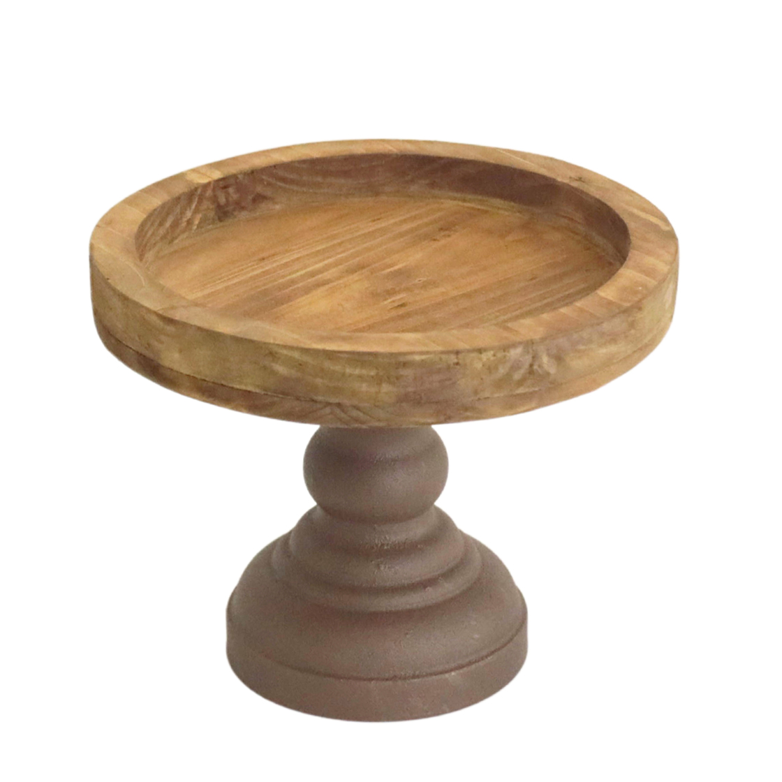 ALZATA LEGNO BASE MET. D22 H18CM. NAT.