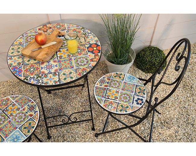TAVOLO D60 H76+2SEDIE 39X50 H93 BRAGA  --NETTO------