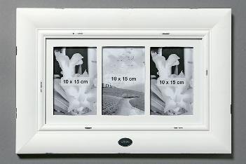 PORTAFOTO 3FOTO 45X29CM. BIANCA