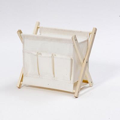 FABRIC RACK H16 16X13CM. WHITE