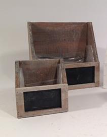 PORTAPOS.C/LAV.S/2PZ. 14X10 H14 23X12 H13CM.GY