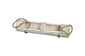 BARCHETTA BAMBOO 2POSTI L60CM. BIANCO