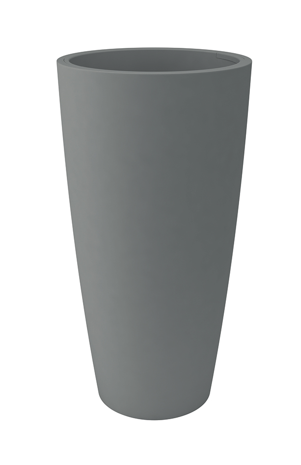 VASO STYLE D38 H85CM. C/CONTEN. TORTORA
