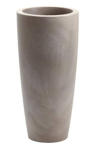 VASO TALOS MATT D43 H90CM C/RIALZO CENERE