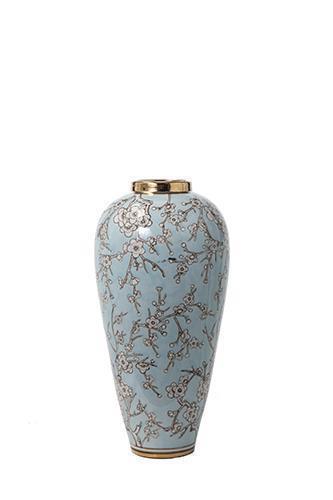 VASO CERAM. H46CM. AZZURRO