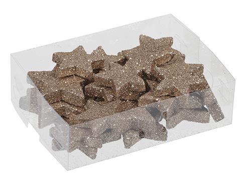 STELLINE GLITTERATE 24PZ. 4-5CM. IN BOX CHAMP.