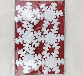 FIOCCHI DI NEVE DA APP.10CM.12PZ. BIANCO