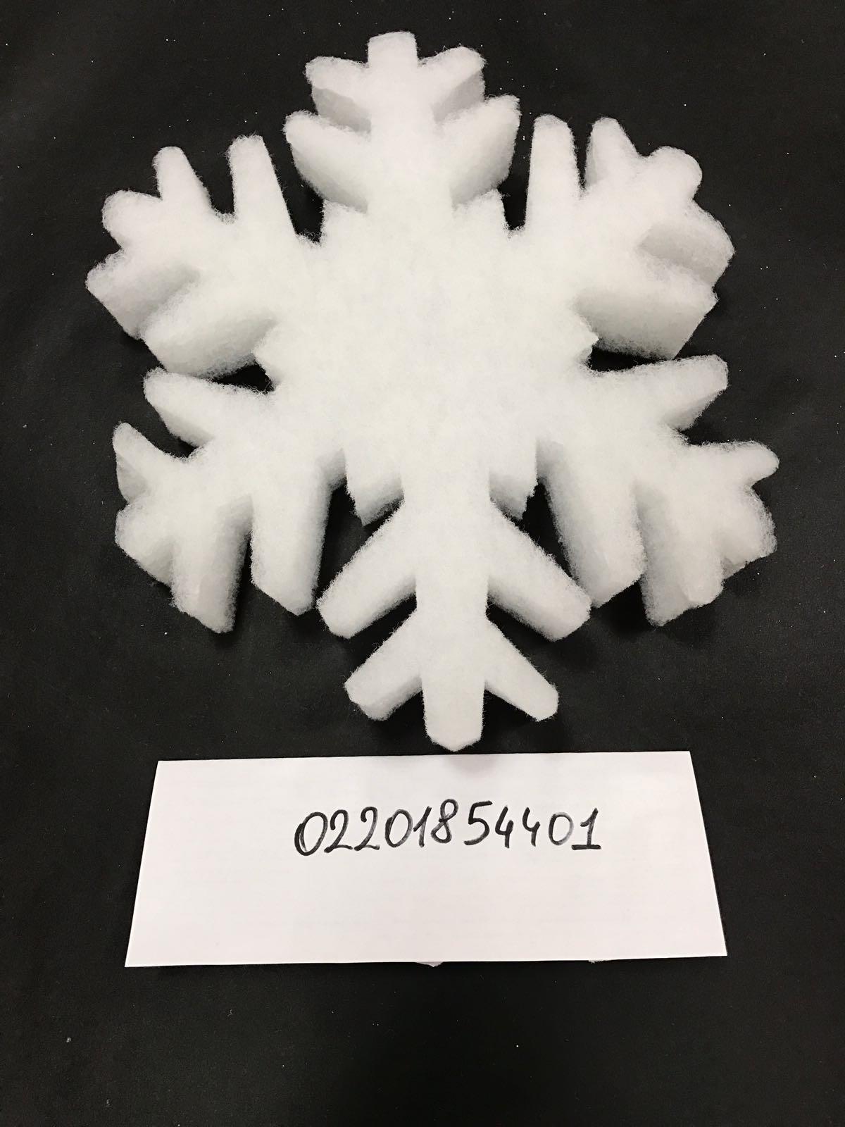 FIOCCO DI NEVE 4PZ. D29CM.WHITE