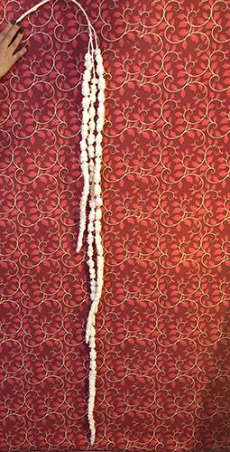 FLOCKED BERRIES 190CM. WHITE