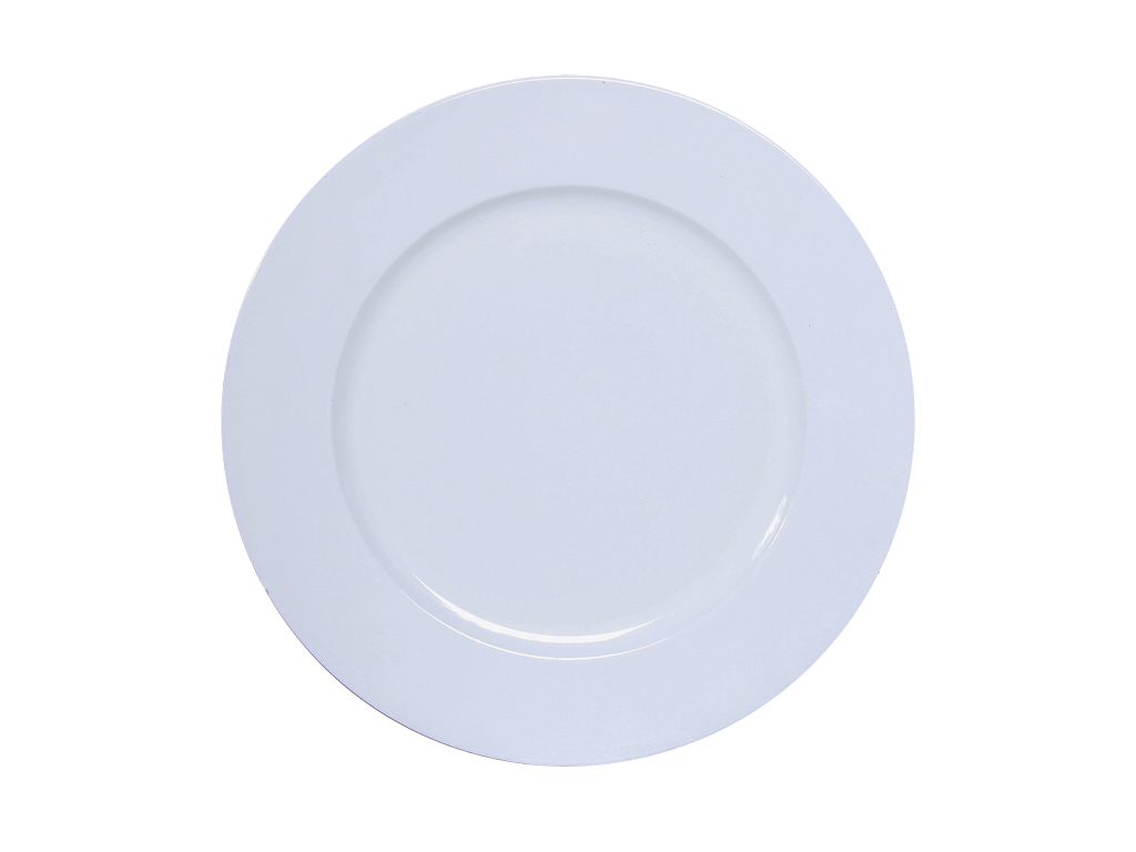 PIATTO TONDO PLAST. D33CM. BIANCO