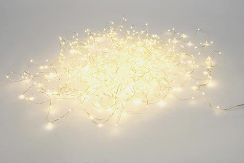 LUCI 500LED 3FILI 375MT L.FERMA BIANCO CALDO