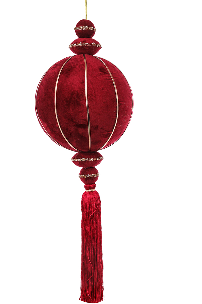 SFERA DA APP.C/DECORO D18 L55CM. ROSSO