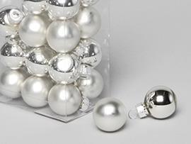 SFERE NATAL.D25MM. 24PZ. SILVER COMBI