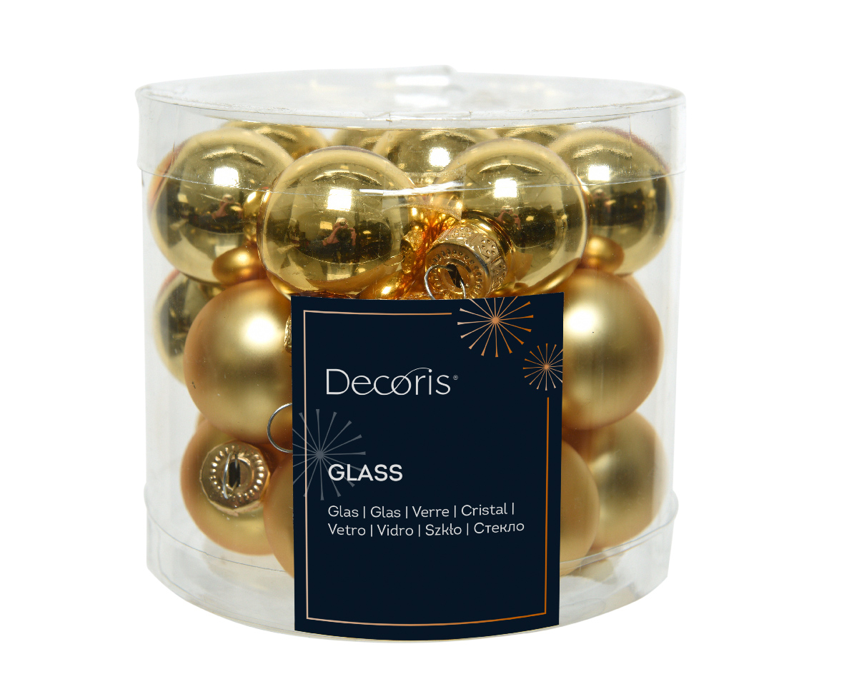 SFERE NATAL.D25MM. 24PZ. GOLD COMBI