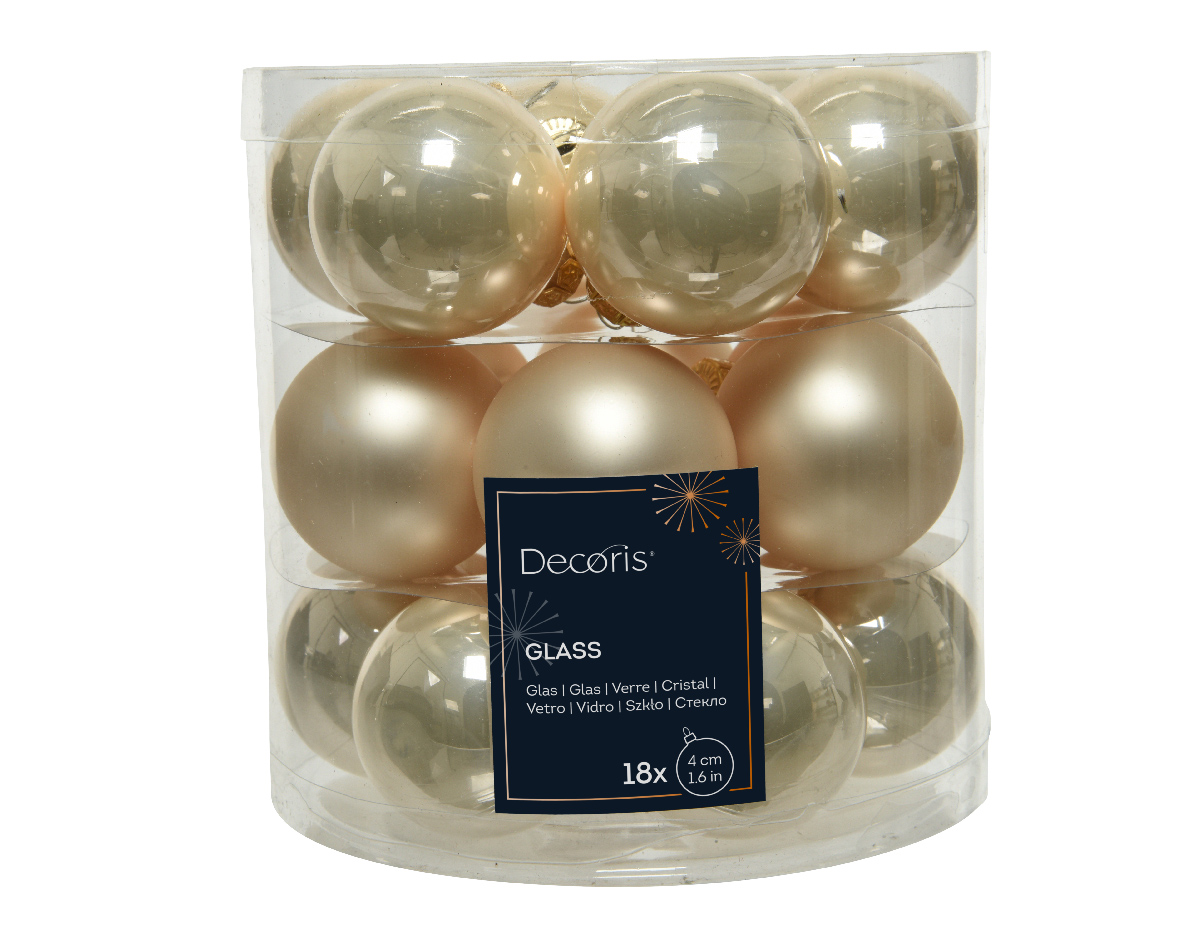 SFERE NATAL.D40MM. 18PZ. PEARL