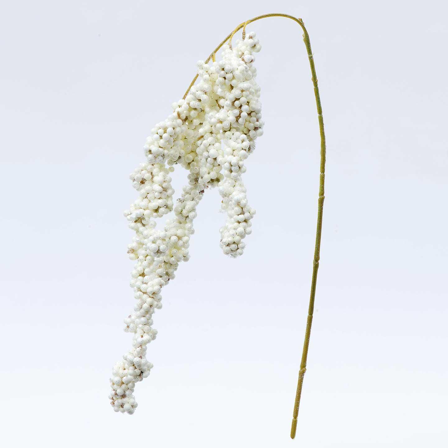 BACCHE SPRAY C/GHIACCIO GLITTER 76CM.WH