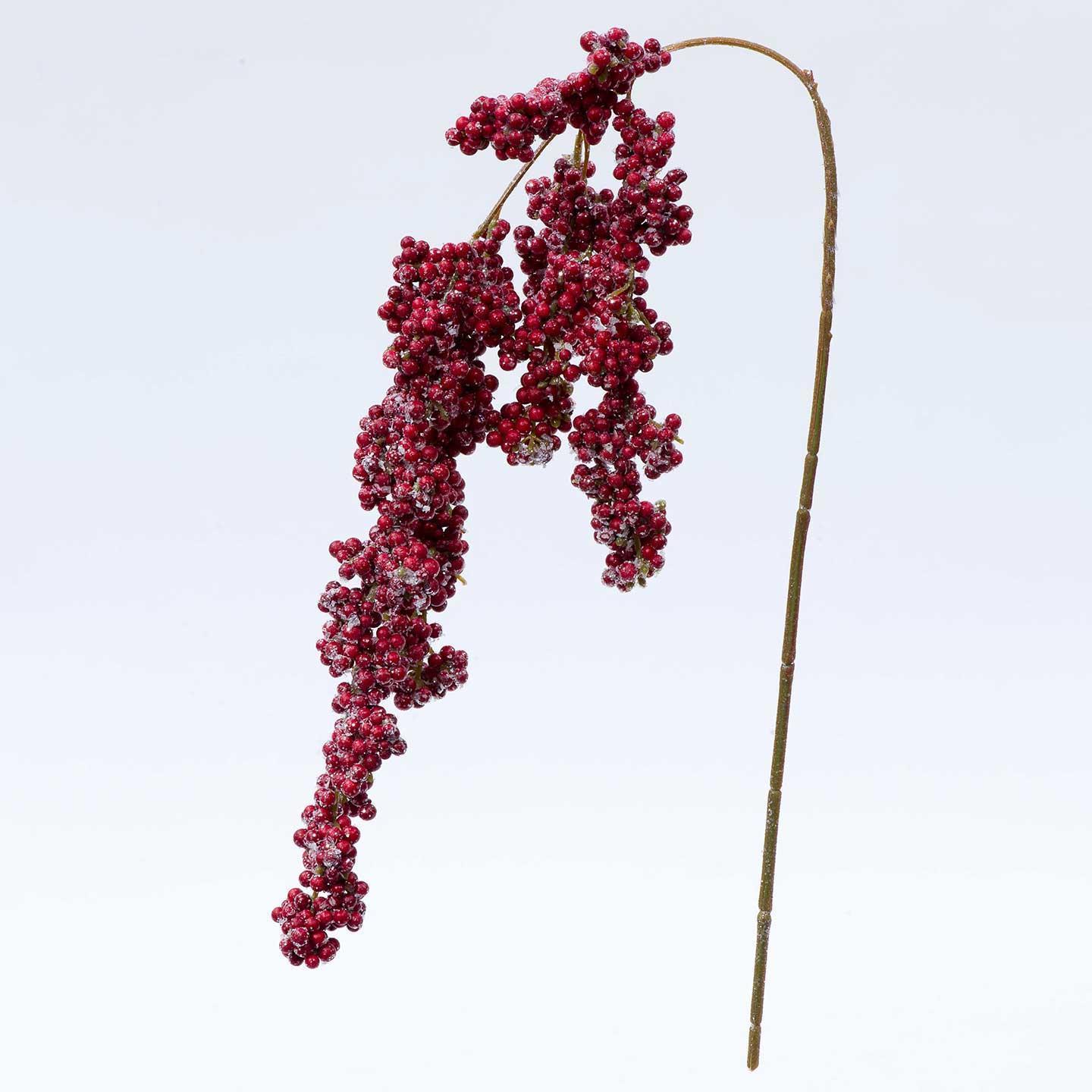 BACCHE SPRAY C/GHIACCIO GLITTER 76CM.RED
