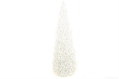 ALBERO CONE BONSAI H70CM. BIANCO/ARG