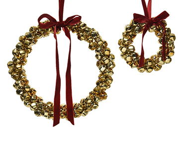APPENDIPORTA CAMPANELLI S/2PZ. D25-13CM. ORO