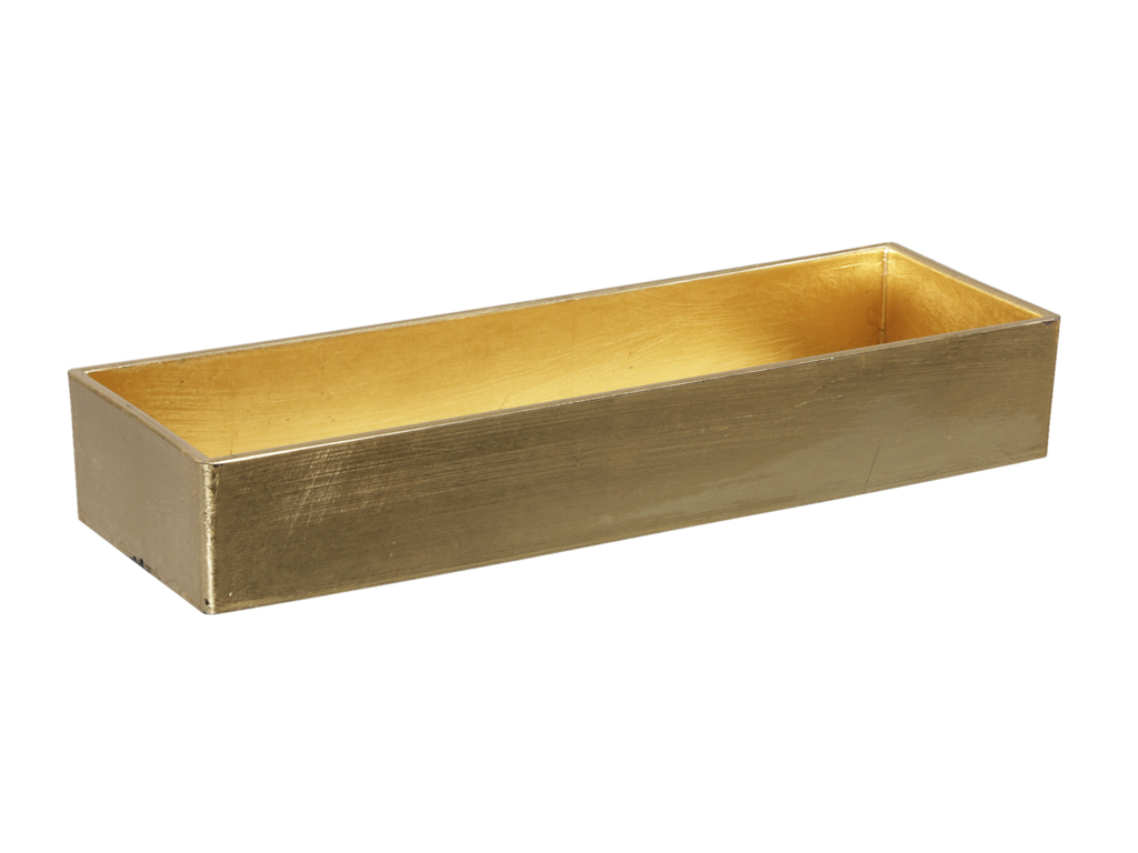 PIATTO RETTANG. PL.32X10 H.5CM ORO
