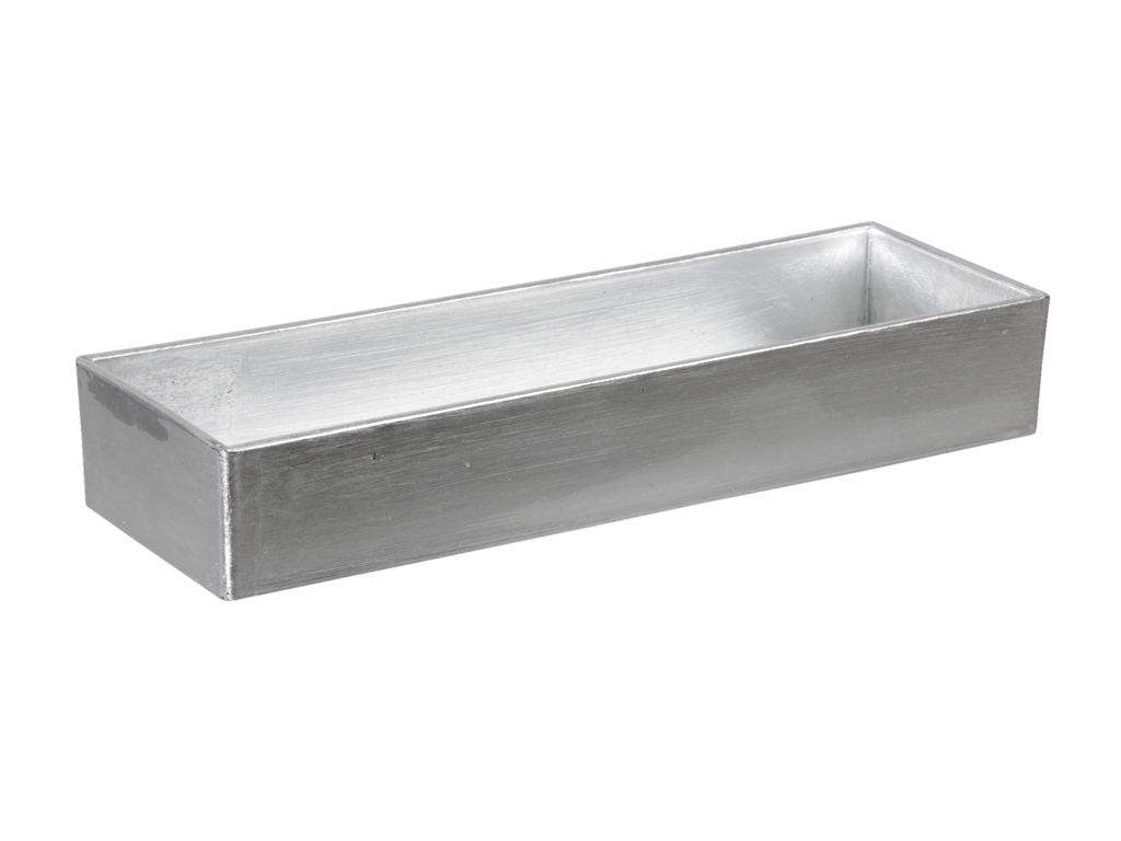 PIATTO RETTANG. PL.32X10 H.5CM ARGENTO