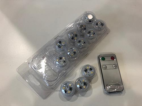 DIAMANTE 3LEDS 12PZ. IMMERGIBILE LUCE CALDA