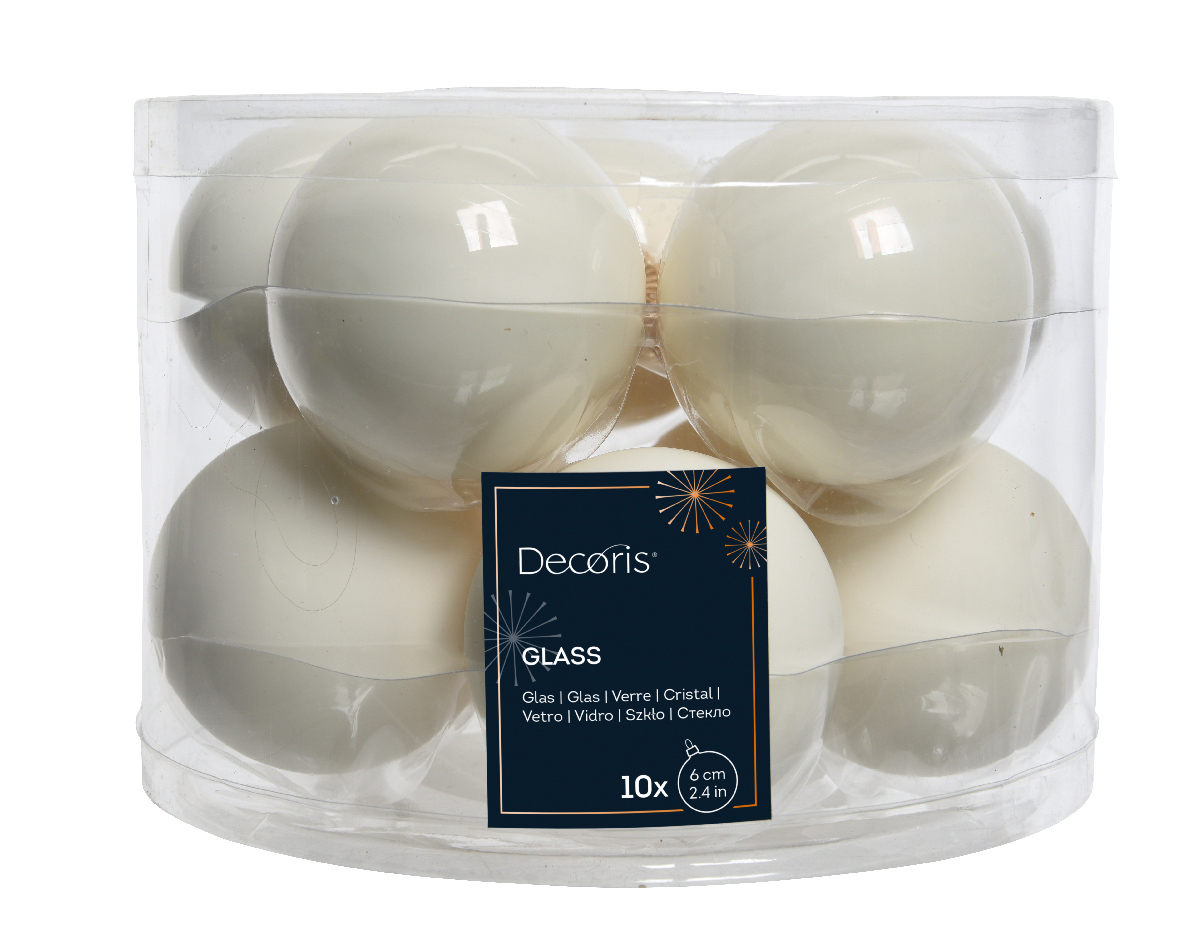 SFERE NATAL.D60MM. 10PZ. WOOL WHITE